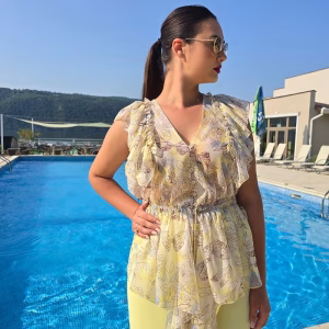 Compleu damă casual galben