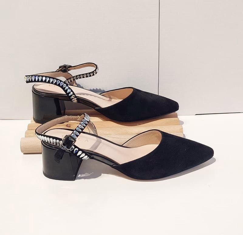 Pantofi dama eleganti negri piele naturală velur 20tjcr (1) Pantofi dama eleganti negri piele naturală velur