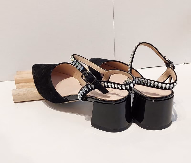 Pantofi dama eleganti negri piele naturală velur 20tjcr (2) Pantofi dama eleganti negri piele naturală velur