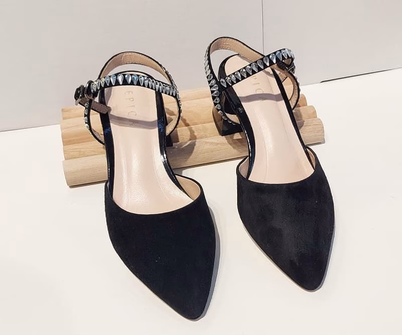 Pantofi dama eleganti negri piele naturală velur 20tjcr (3) Pantofi dama eleganti negri piele naturală velur