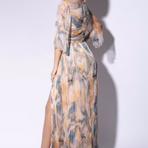 Rochie lungă din mătase naturală 31CR
