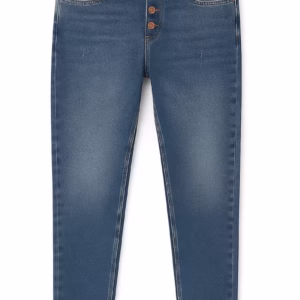 blug barbat casual slim albastru