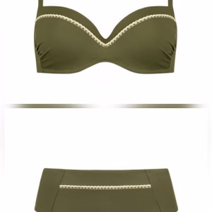 costum baie dama verde kaki 68SV