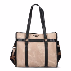 geanta dama bej mare piele