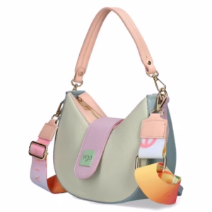 geantă damă pastel piele naturală