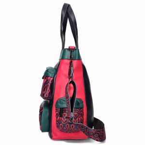 geanta dama piele mare multicolora