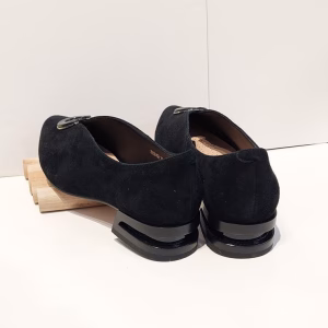 pantofi negri dama eleganti piele naturala intoarsa