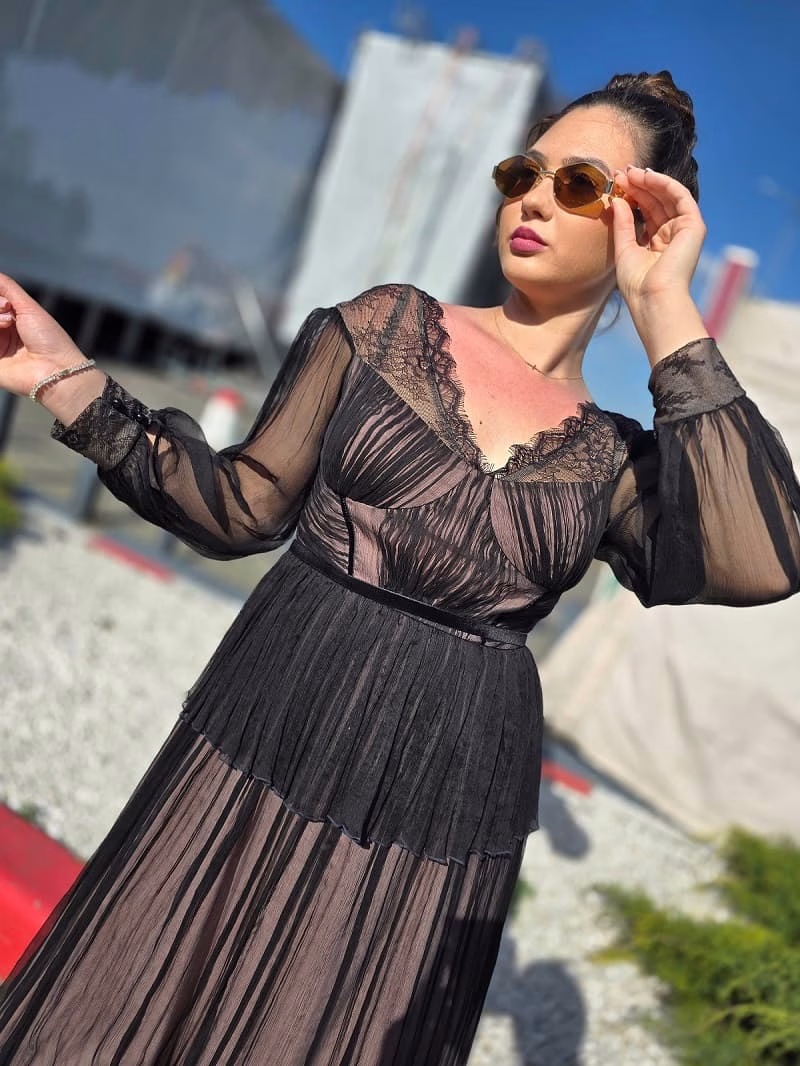 rochie dama neagra matasa naturala 41sv (2) rochie dama neagra matasa naturala