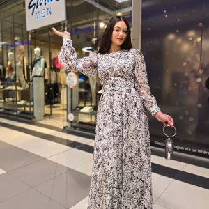 rochie lunga voal 46SV