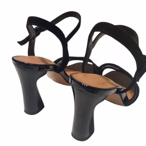 sandale dama elegante piele naturala, toc gros