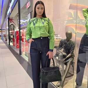 Camasa dama casual verde 36VL