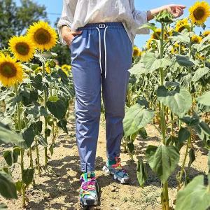 Pantaloni dama casual albastru deschis 103SV