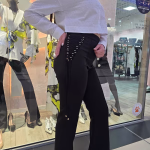 Pantaloni dama negri evazati 43VL