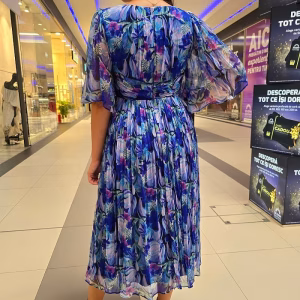 Rochie eleganta midi matase naturala 102SVCR