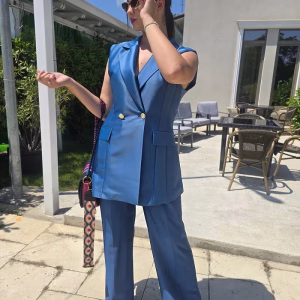 compleu dama elegant albastru 20VL